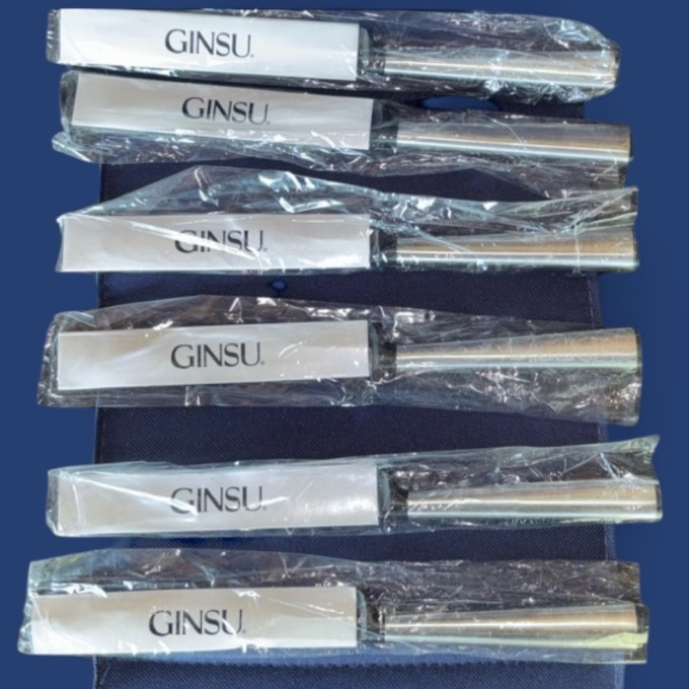 6 Ginsu Koden Steak Knife Set Cutlery NEW‎ Knives
